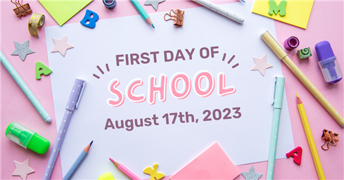 First Day of school 8.17.2023